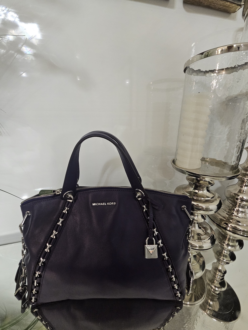 Michael Kors Leather Satchel Bag